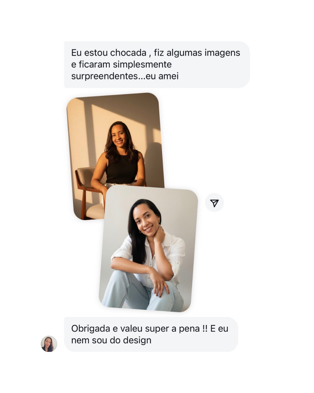 Depoimento de aluna sobre imagens criadas com IA